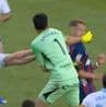 Goalkeeper punches player in the face after being sent off and sparks mass brawl in Spain
